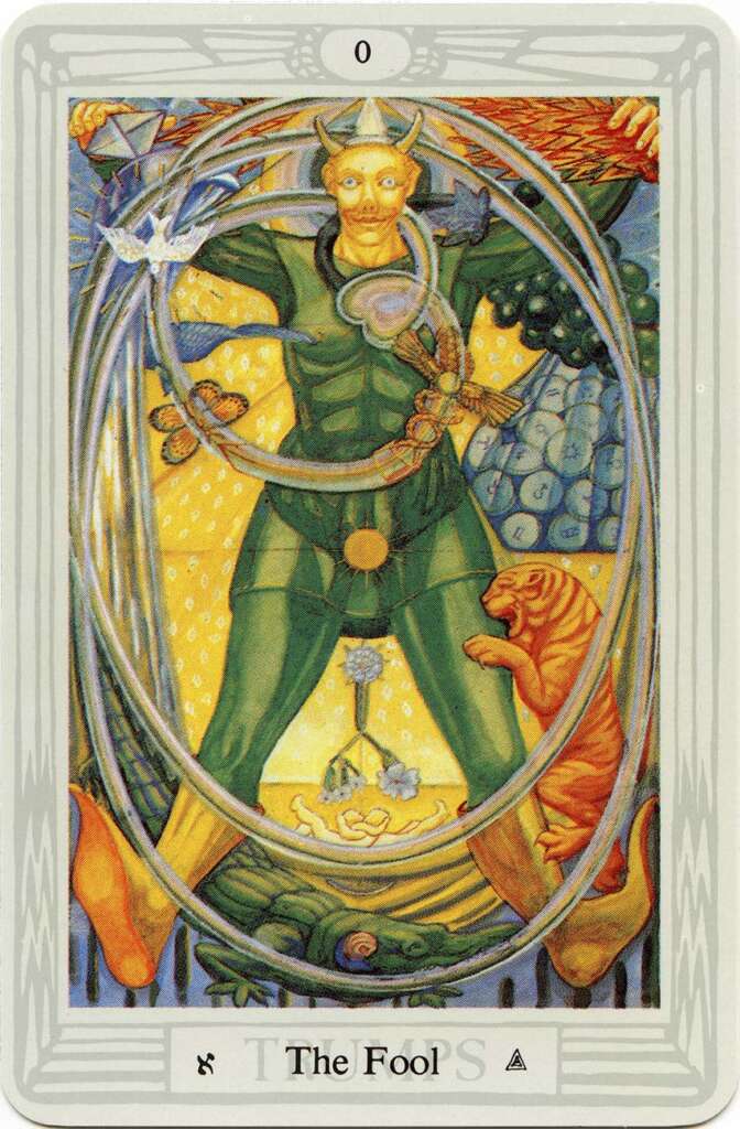 Tarot Atu 0 - The Fool - Crowley / Frieda-Harris