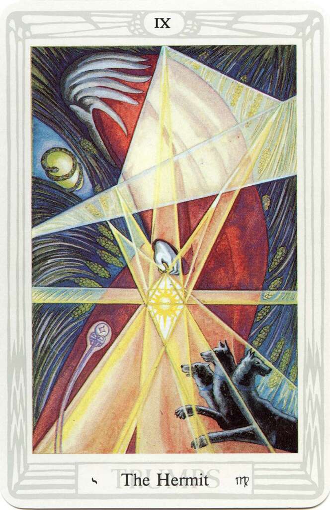 Tarot Atu IX - The Hermit - Crowley / Frieda-Harris