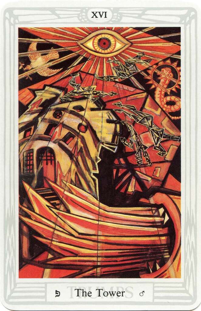 Tarot Atu XVI - The Tower - Crowley / Frieda-Harris